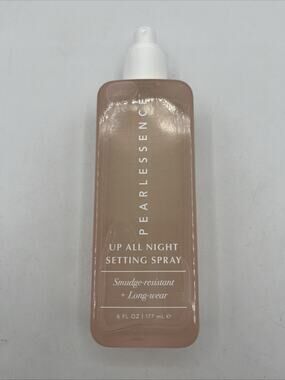 Pearlessence Up All Night Setting Spray Clear 6 oz Smudge-Resistant, No Cap NEW